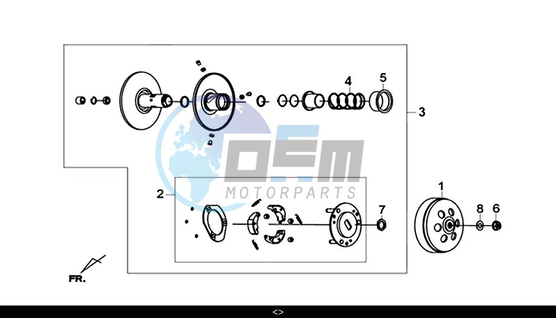 DRIVEN PULLEY ASSY