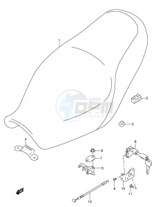 GSX750 (E4) drawing SEAT