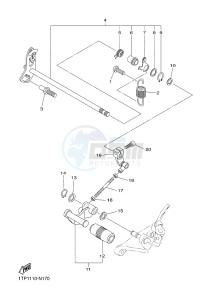 XVS950CU XV950 (1XC1) drawing SHIFT SHAFT