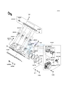 JET SKI ULTRA 250X JT1500B7F FR drawing Throttle