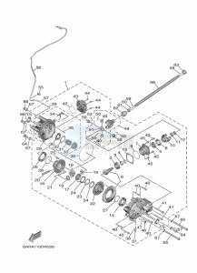 YXE850EN YXE85WPHM (BAND) drawing FRONT DIFFERENTIAL