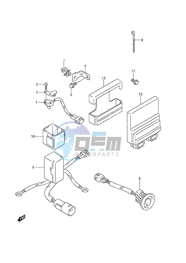 PTT Switch/Engine Control Unit