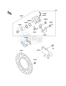 KLE500 KLE500B7F GB XX (EU ME A(FRICA) drawing Rear Brake