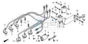 GL1500C F6C drawing IGNITION COIL