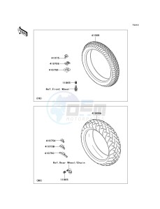 VN 900 C [VULCAN 900 CUSTOM] (7F-9FA) C7F drawing TIRES