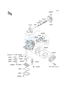 JT 900 B [900 STX] (B1-B2) [900 STX] drawing CARBURETOR PARTS-- JT900-B1- -