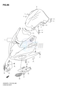 GSX650F (E3-E28) Katana drawing COWLING BODY