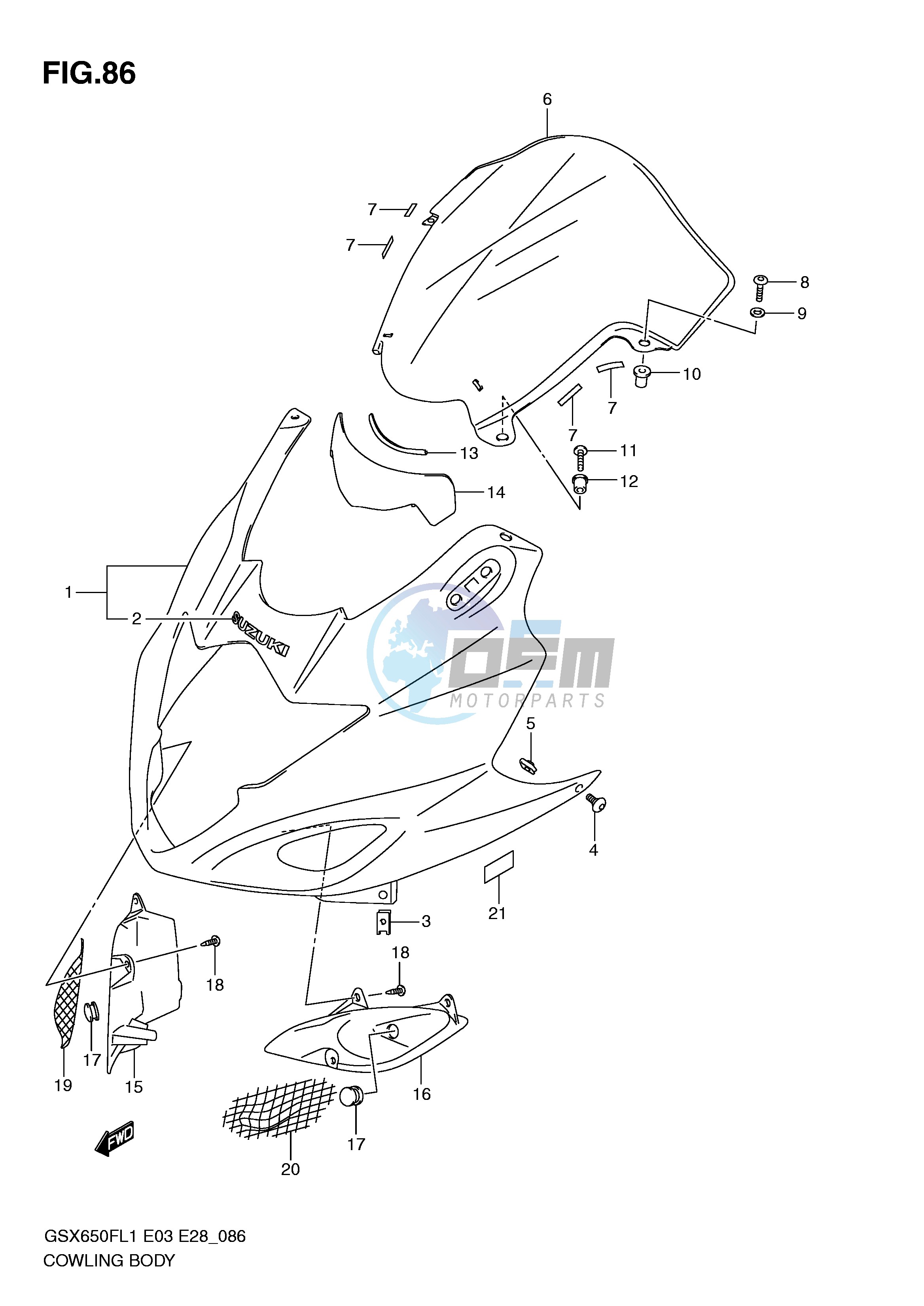 COWLING BODY