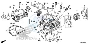 TRX420FA1G TRX420 Europe Direct - (ED) drawing CYLINDER HEAD