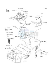 JT 1500 F [ULTRA 260LX] (F9F) F9F drawing HULL REAR FITTINGS