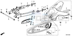 MSX125AH Europe Direct - (ED) drawing SWINGARM