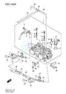 AN650Z ABS BURGMAN EXECUTIVE EU drawing THROTTLE BODY