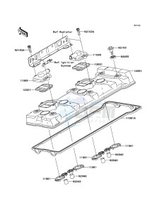 ZZR1400_ABS ZX1400FEF FR GB XX (EU ME A(FRICA) drawing Cylinder Head Cover