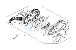 HD2 200EFI drawing AIRCLEANER ASSY