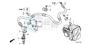 PES125R9 UK - (E / STC 2E) drawing THROTTLE BODY