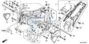 VFR1200FDF VFR1200F Dual Clutch E drawing FRAME BODY