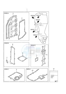 DF 140A drawing Gasket Set