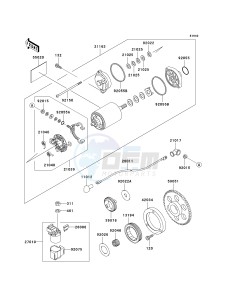 VN 800 A [VULCAN 800] (A10-A11) [VULCAN 800] drawing STARTER MOTOR