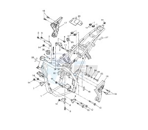 WR R 125 drawing FRAME