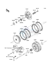 KX250F KX250T8F EU drawing Clutch