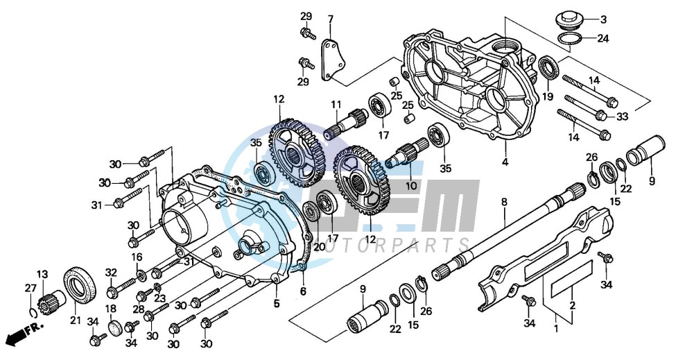 FRONT DRIVESHAFT (TRX300FW)