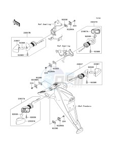 ZR 750 L [Z750 AU] (L7F-L8F) L7F drawing TURN SIGNALS