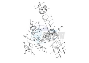 YZ LC 125 drawing CYLINDER HEAD