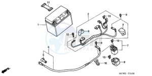 VFR800A9 Ireland - (EK / ABS MME) drawing BATTERY