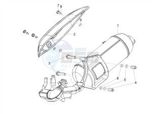 SCARABEO 50 2T CARBURATORE E4 CLASSIC (EMEA) drawing Exhaust pipe