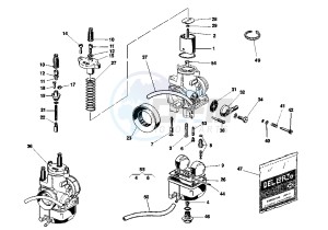 PLANET 125 drawing CARBURETOR (CH-A)