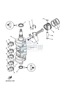 F50AEDL drawing CRANKSHAFT--PISTON