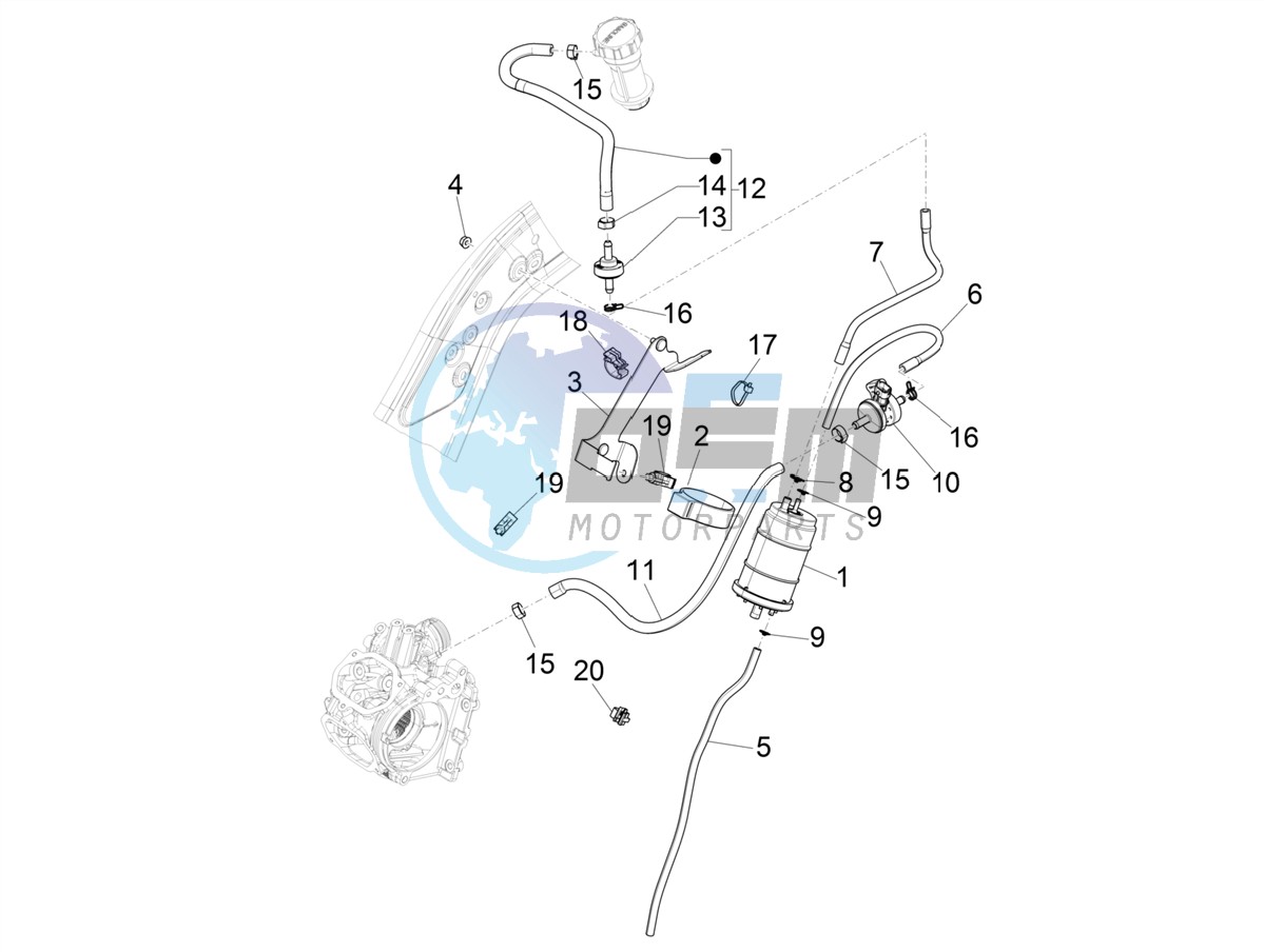 Anti-percolation system