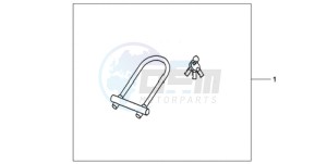 CBR1000RA9 E / ABS MKH REP drawing U-LOCK