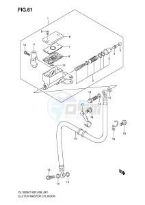 DL1000 (E3-E28) V-Strom drawing CLUTCH MASTER CYLINDER