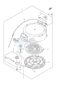 DF 25 drawing Recoil Starter