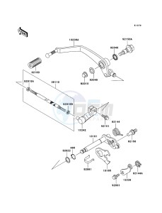 VN800 CLASSIC VN800B6F GB XX (EU ME A(FRICA) drawing Gear Change Mechanism