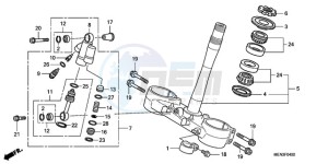 CRF450RA Australia - (U) drawing STEERING STEM