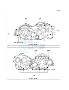 VN 2000 D [VULCAN 2000 LIMITED] (6F) D6F drawing CRANKCASE BOLT PATTERN