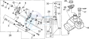 JET SPORT X SR 50 drawing MOTOR SUSPENSION