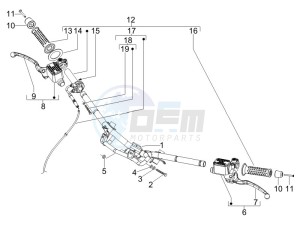 Runner 50 Pure Jet ST drawing Handlebars - Master cilinder