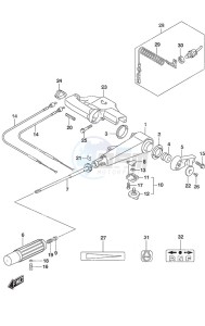 DF 9.9A drawing Tiller Handle