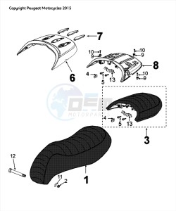 DJANGO 50 4T SPORT drawing SADDLE