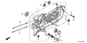 NSC110WHB drawing LEFT CRANKCASE