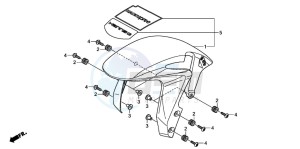 CBR600RR drawing FRONT FENDER