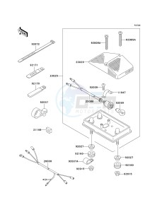 KLX300 A [KLX300R] (A10) A10 drawing TAILLIGHT-- S- -