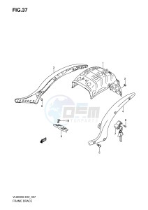 VL800 (E2) VOLUSIA drawing FRAME BRACE