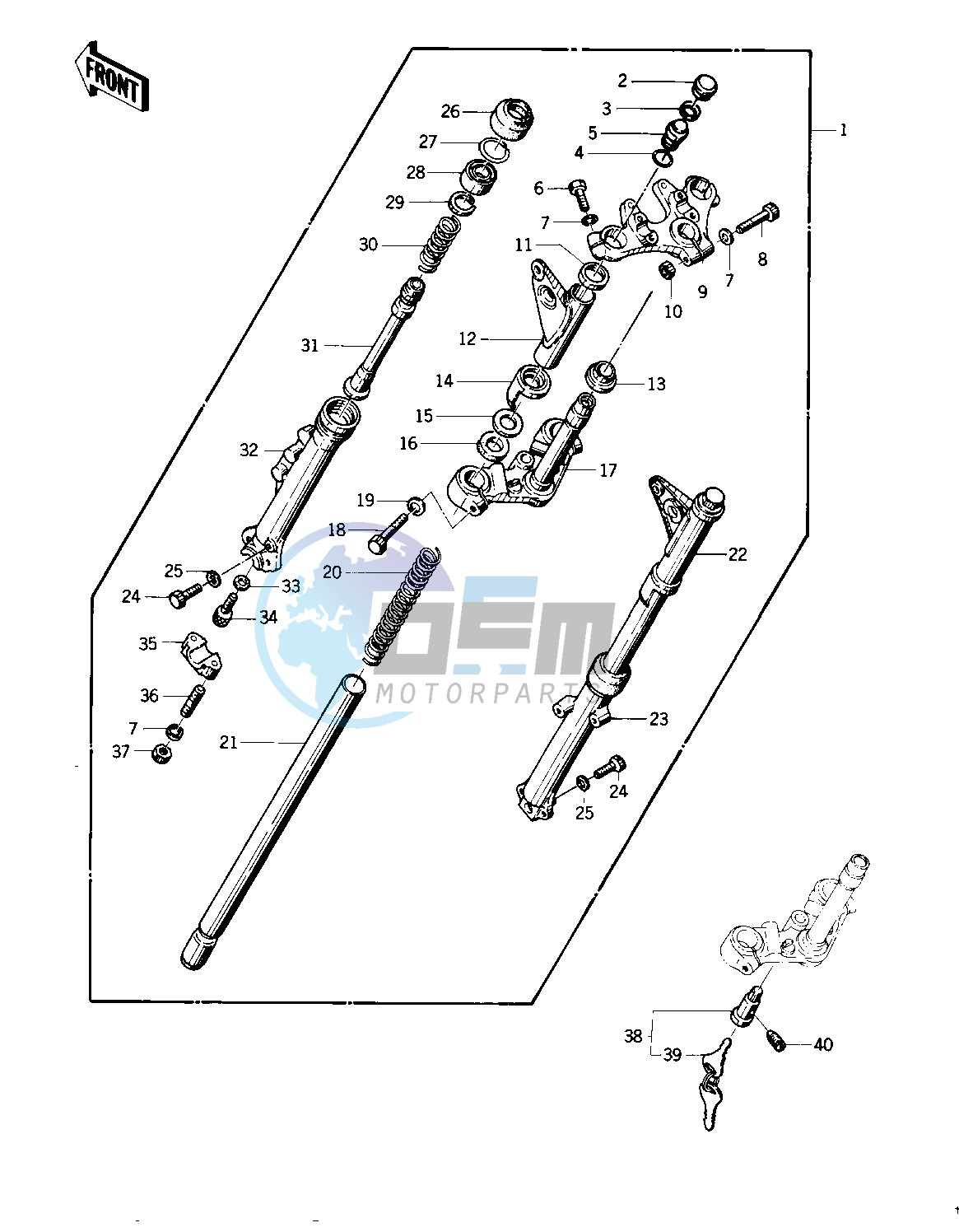 FRONT FORK -- 76-77 S2_S3- -