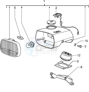 Ciao 50 drawing Front light