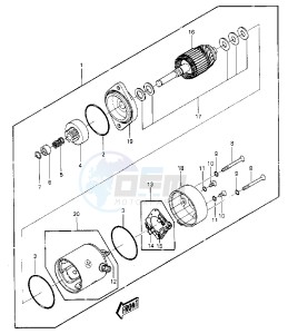 JS 550 A [JS550] (A5-A8) [JS550] drawing STARTER MOTOR