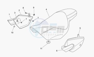 Nevada Classic 750 IE IE drawing Saddle-central bod